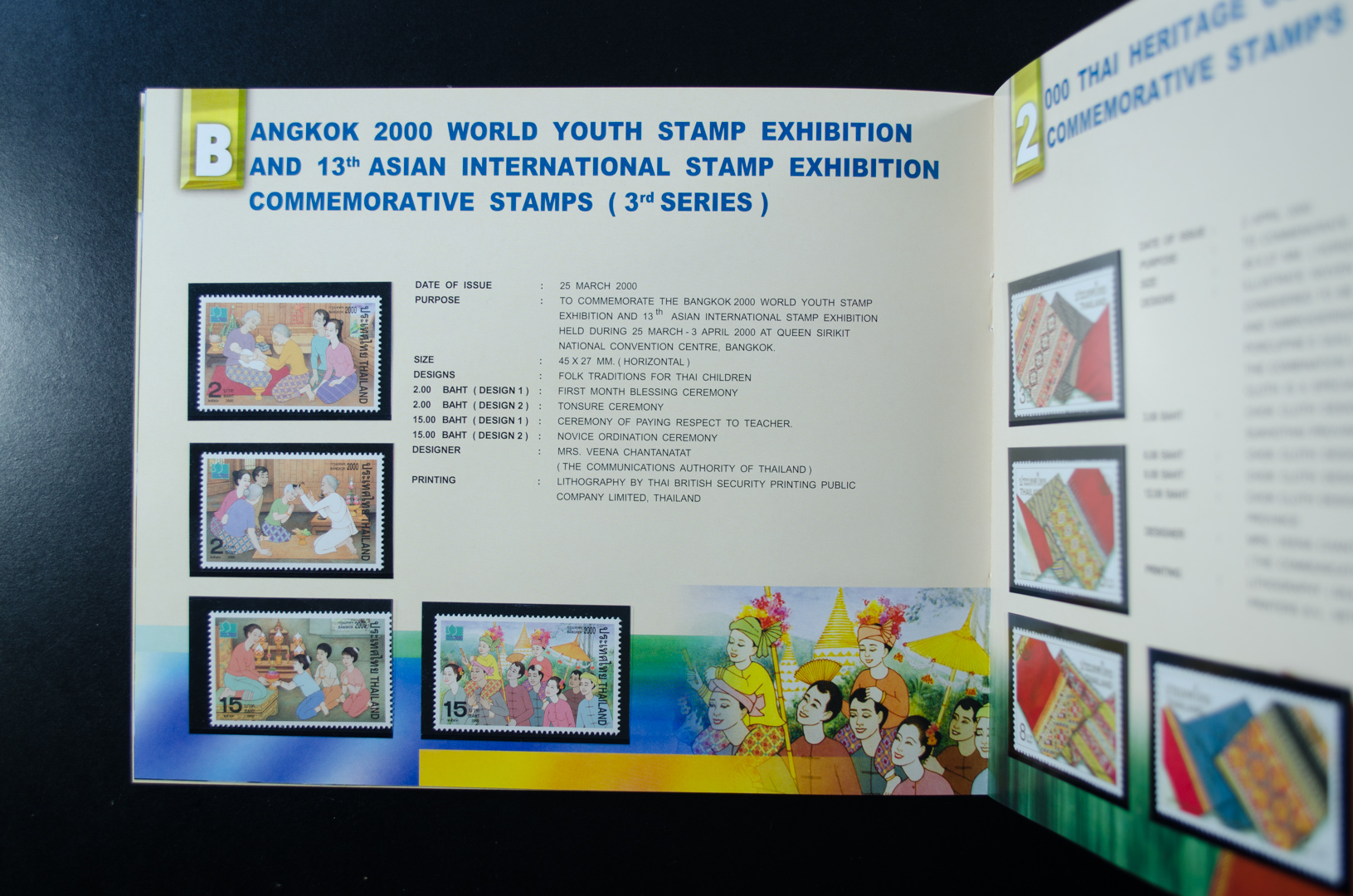 THAI POSTAGE STAMPS 2000 (สมุดแสตมป์ ปี2543 ฉบับย่อ)