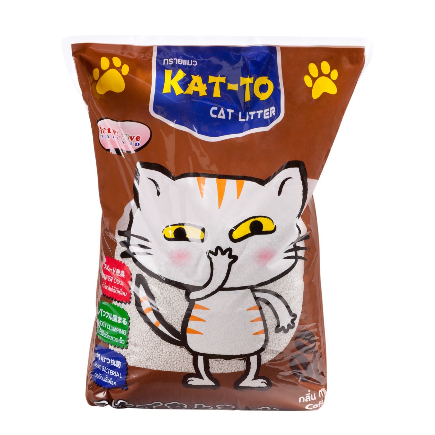 KAT-TO Cat Litter 5 L Coffee แคทโตะ ทรายแมว กลิ่นกาแฟ 5 ลิตร