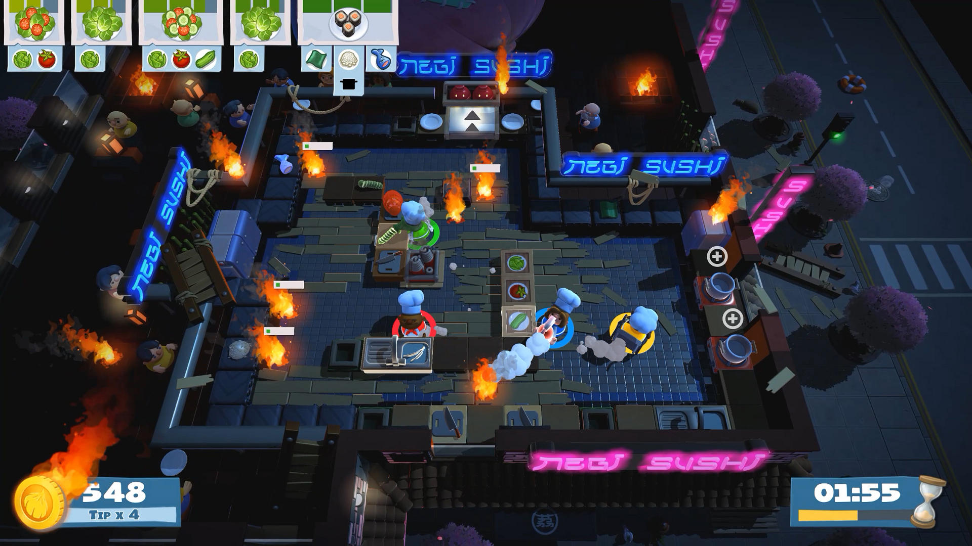 PS4- Overcooked! + Overcooked! 2