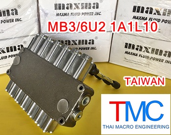 ไฮโดรลิคคอนโทรลวาล์ว(6แกน)hydraulic control valve maxma MB3/6U2 1A1L10(45L/min)(4,600Psi/315Bar)