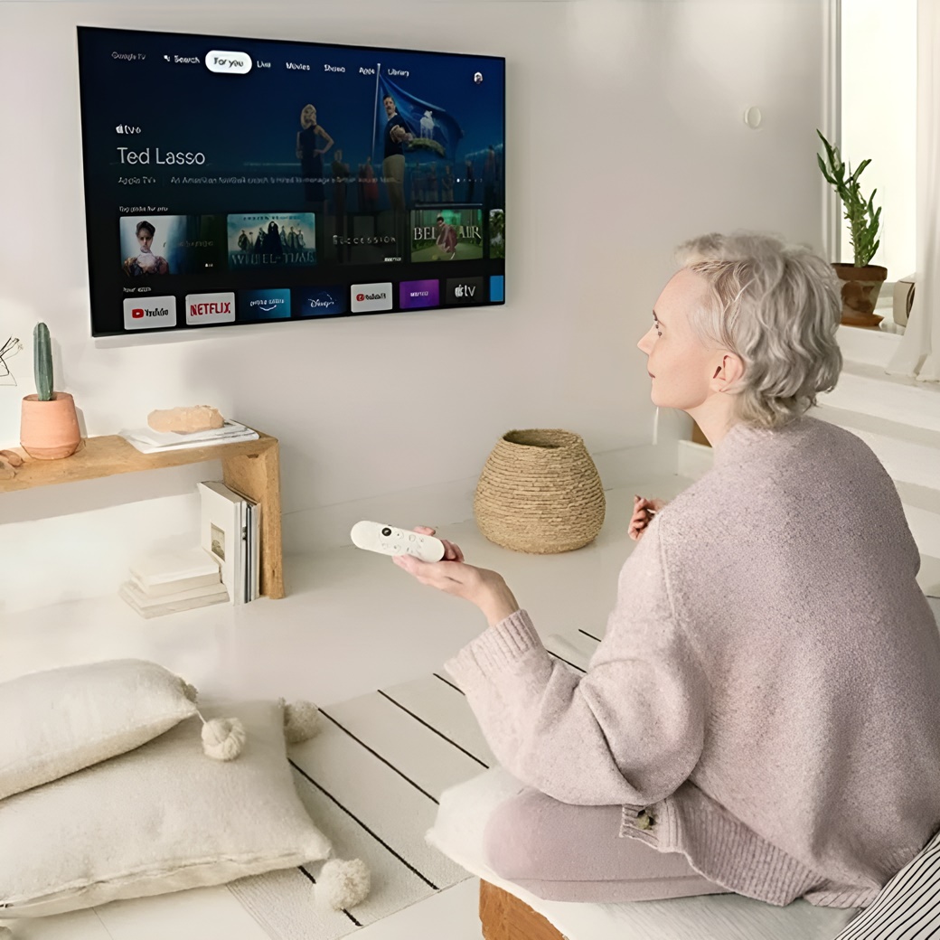 Google Chromecast with Google TV 4K GEN 4 (Blue)