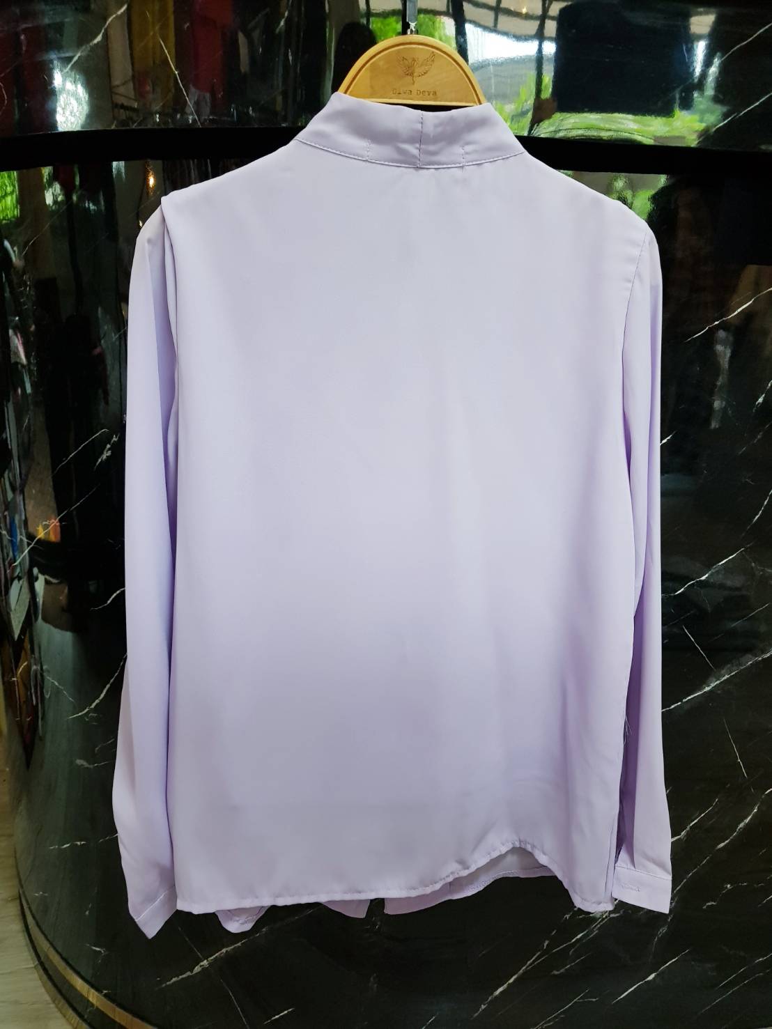 9003 KIm Shirt กระดุม ชมพู/ขาว/ม่วง (FreeSize)