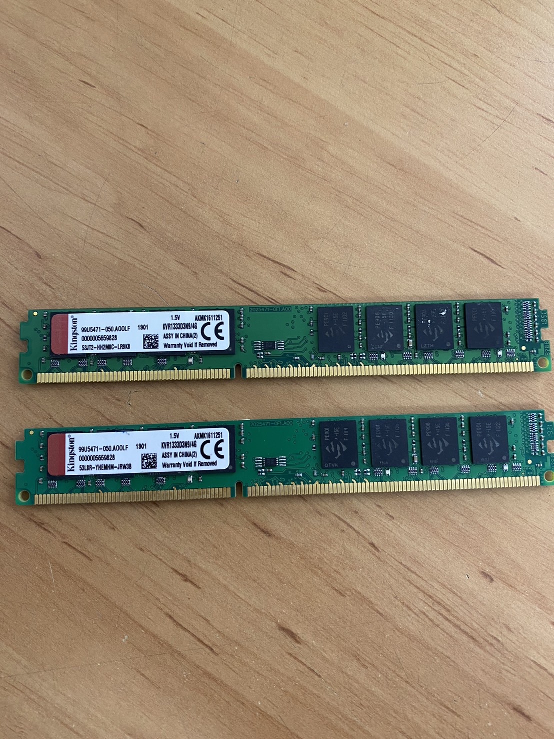 Kingston 4GB PC3-10600 DDR3-1333MHz CL9 240-Pin DIMM Memory // KVR1333D3N9/4G (Used) // สินค้ารับประกัน โดย บริษัท อะไหล่เซิร์ฟเวอร์ จำกัด