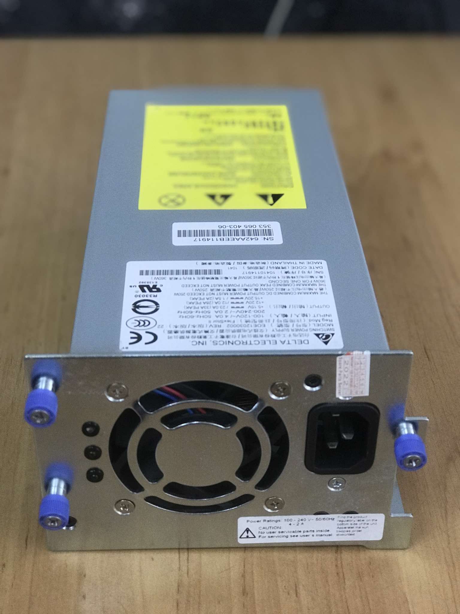 Dell Power vault TL2000 TL4000 IBM TS3100 TS3200 250W Redundant Power Supply // 0UP515, Model E0E12030002, 23R9627 (Used) // สินค้ารับประกัน โดย บริษัท อะไหล่เซิร์ฟเวอร์ จำกัด