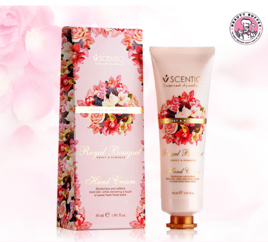 ครีมทาบำรุงมือฺBeauty buffet皇室系列优雅气质花香秋冬滋润保湿美白护手霜