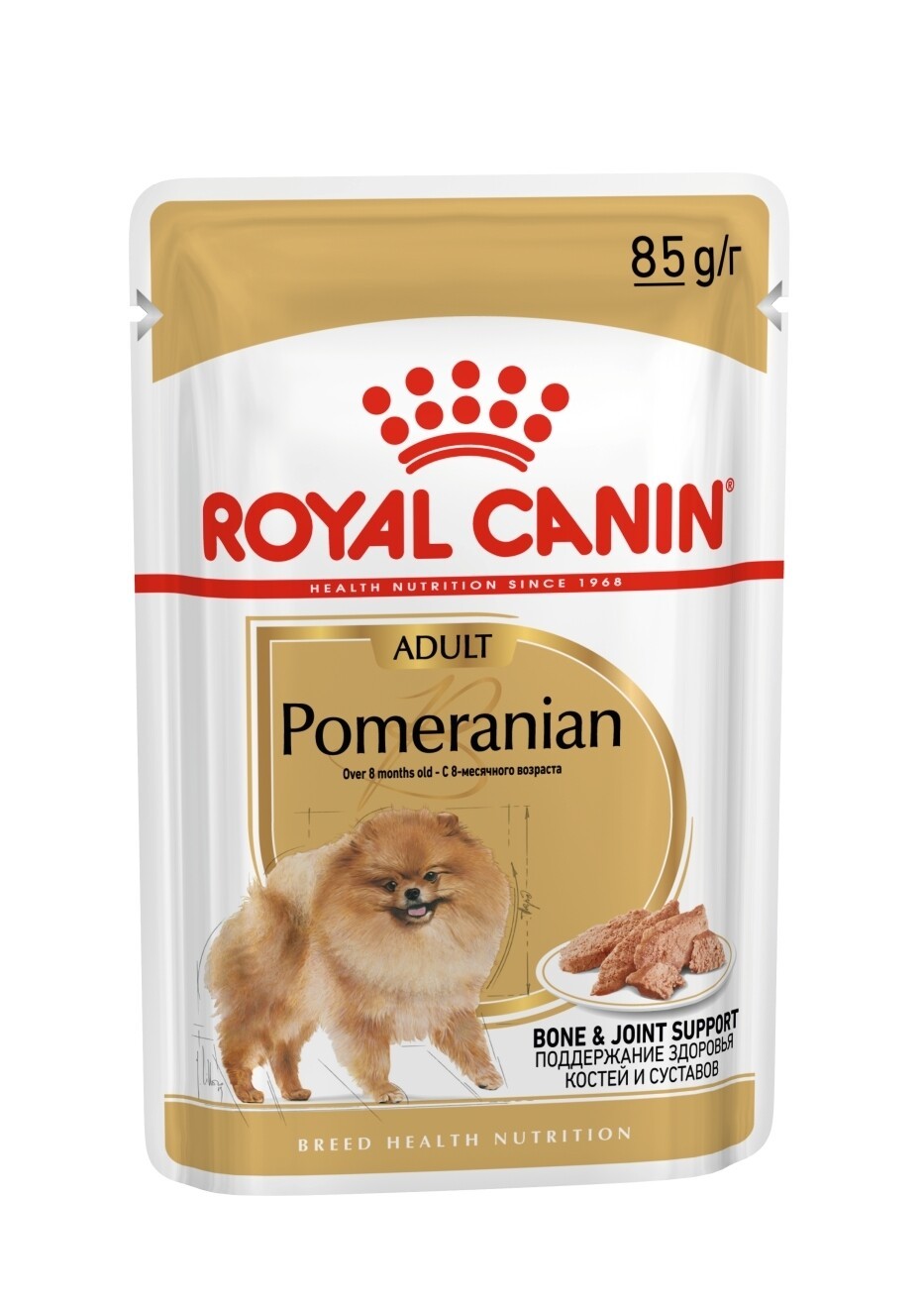 Royal Canin Adult Pomeranian in pouch อาหารเปียกแบบซอง สำหรับสุนัขโต พันธุ์ปอมเมอเรเนียน 85 กรัม