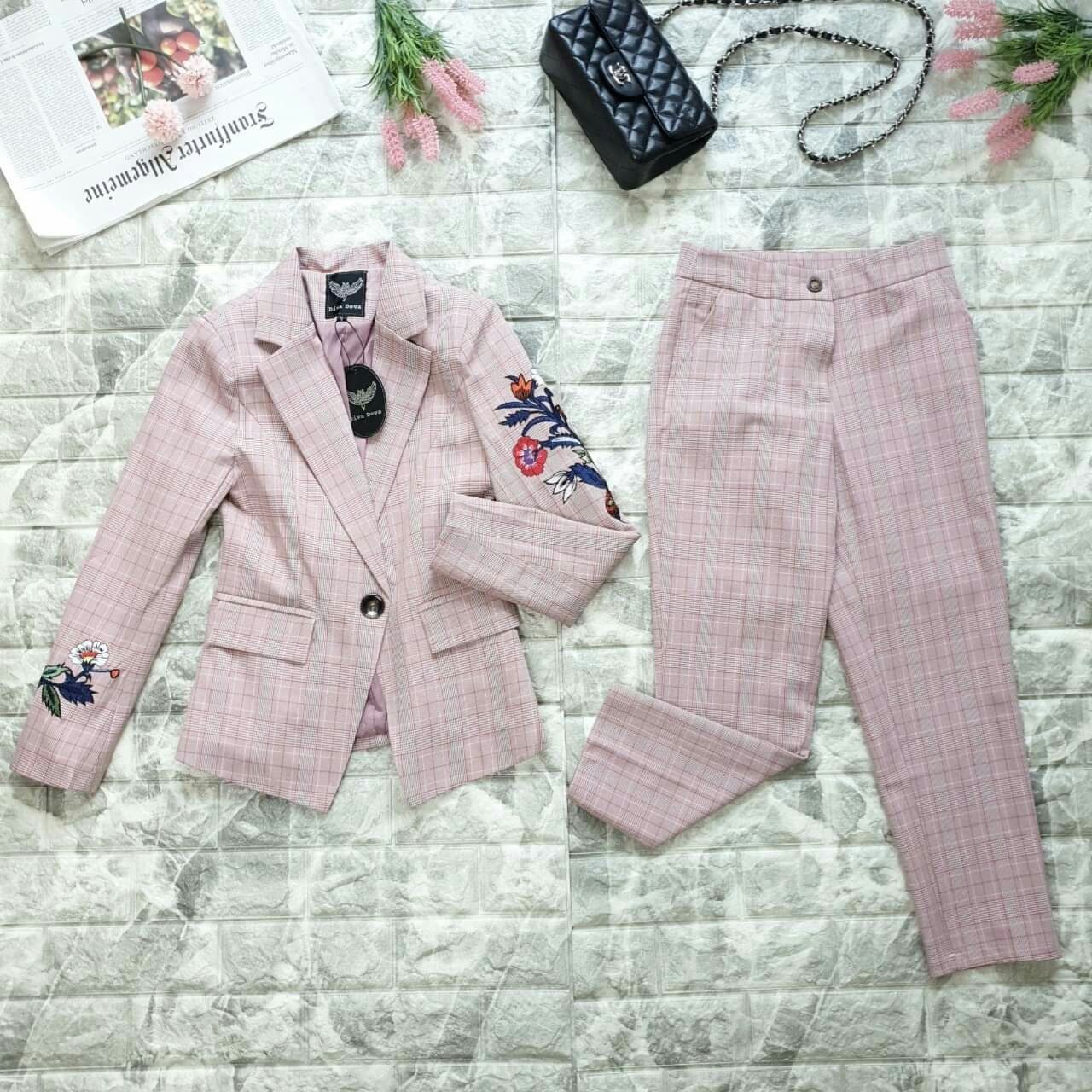 กางเกงลายสก็อต กางเกงทำงาน #8013 Pant (S-XXL)