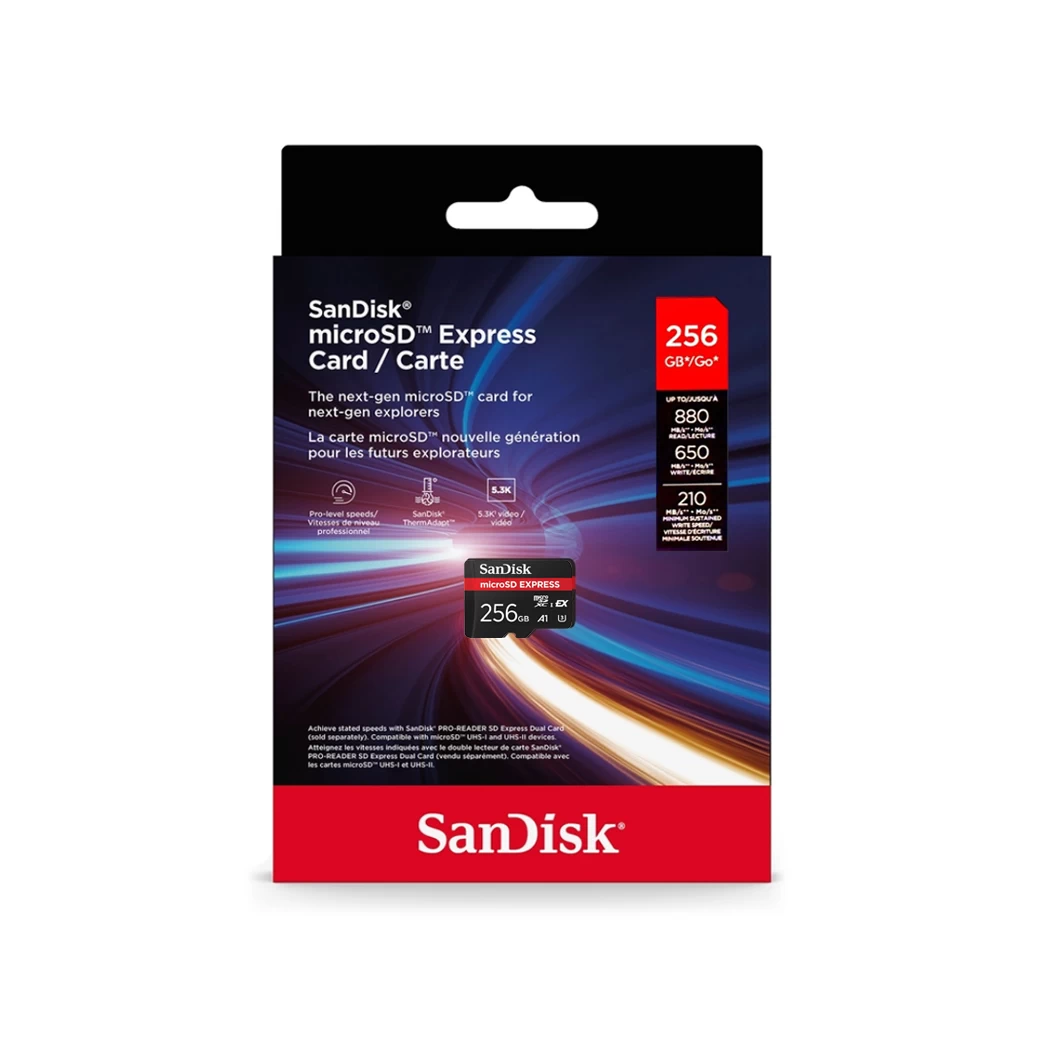 Nintendo Switch 2 : Sandisk microSD Express Card (Crimson Black A1) – เร็วระดับ SSD โหลดเกมไว เล่นลื่น ไม่มีสะดุด!