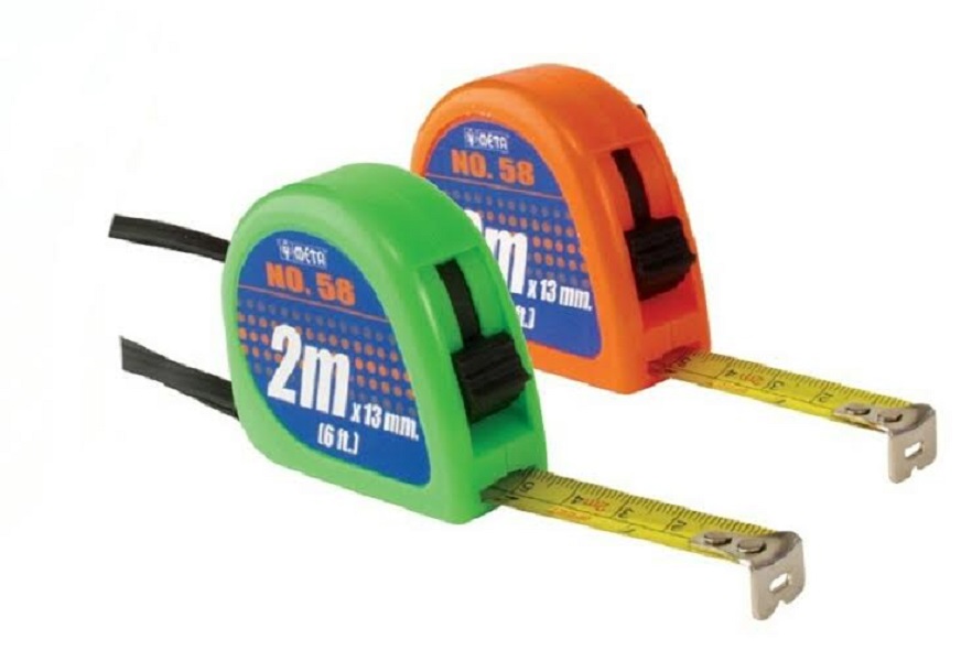 META ตลับเมตร ยาว 2 เมตร ส่งคละสีนะจร้า