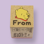 ตัวปั๊มฐานไม้รูปหมีพูห์ From (Pooh Mini Stamper DO-147AE)