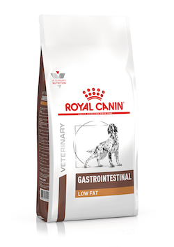 Royal canin Veterinary Gastro Intestinal low fat อาหารเม็ดสำหรับสุนัขตับอ่อนอักเสบ ไขมันในเลือดสูง ขนาด 1.5 กก