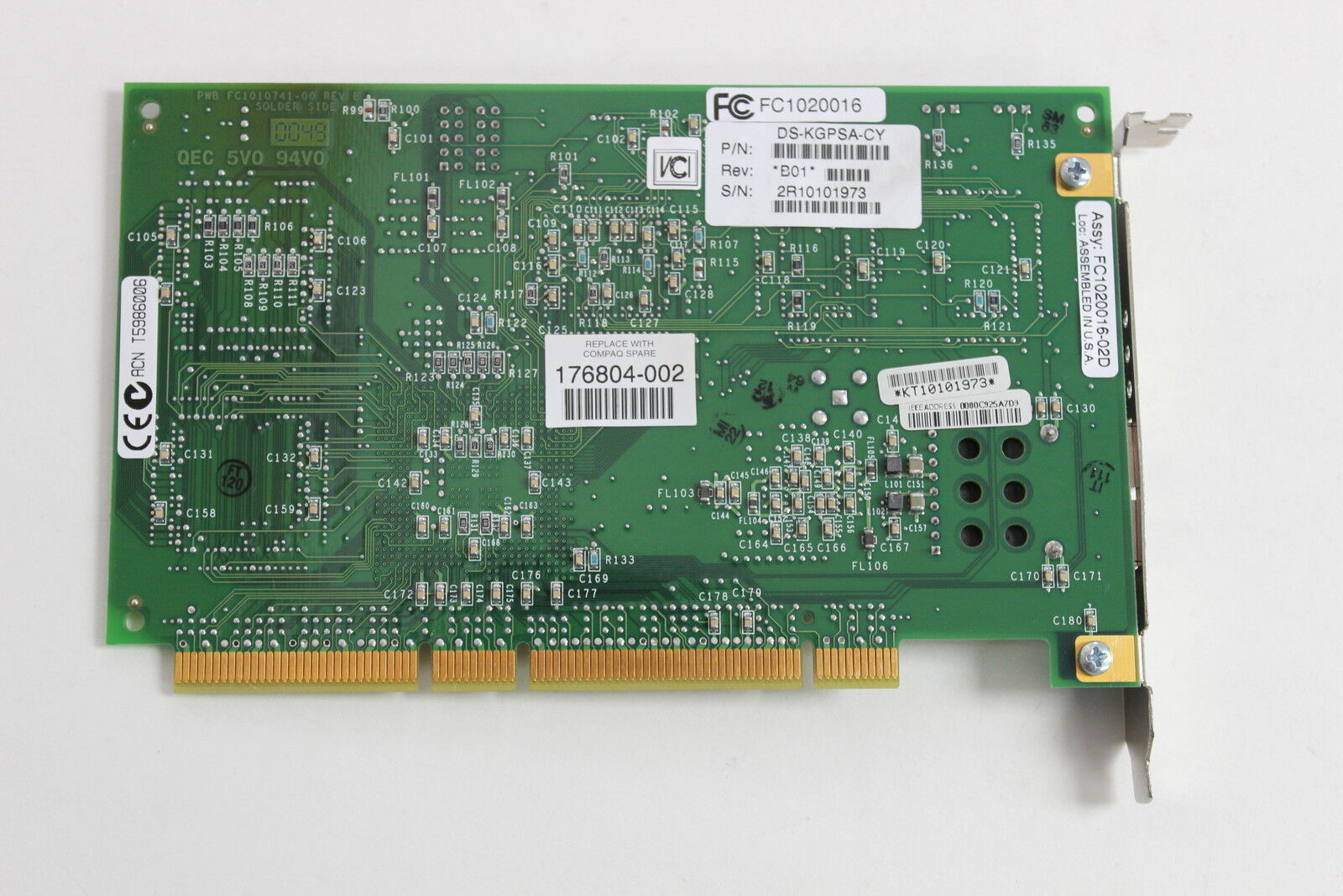 HP Compaq DS-KGPSA-CY 1GB 1-Port Fibre // 176804-002 (Used) // สินค้ารับประกัน โดย บริษัท อะไหล่เซิร์ฟเวอร์ จำกัด