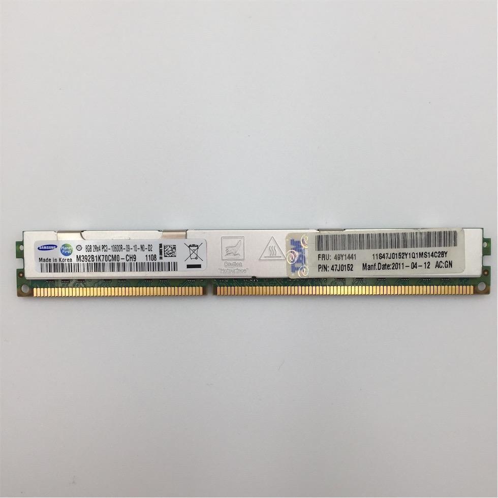 IBM 8GB 2Rx4 PC3-10600R DDR3-1333MHZ VLP RDIMM // 49Y1441 / 47J0152 (Used) // สินค้ารับประกัน โดย บริษัท อะไหล่เซิร์ฟเวอร์ จำกัด