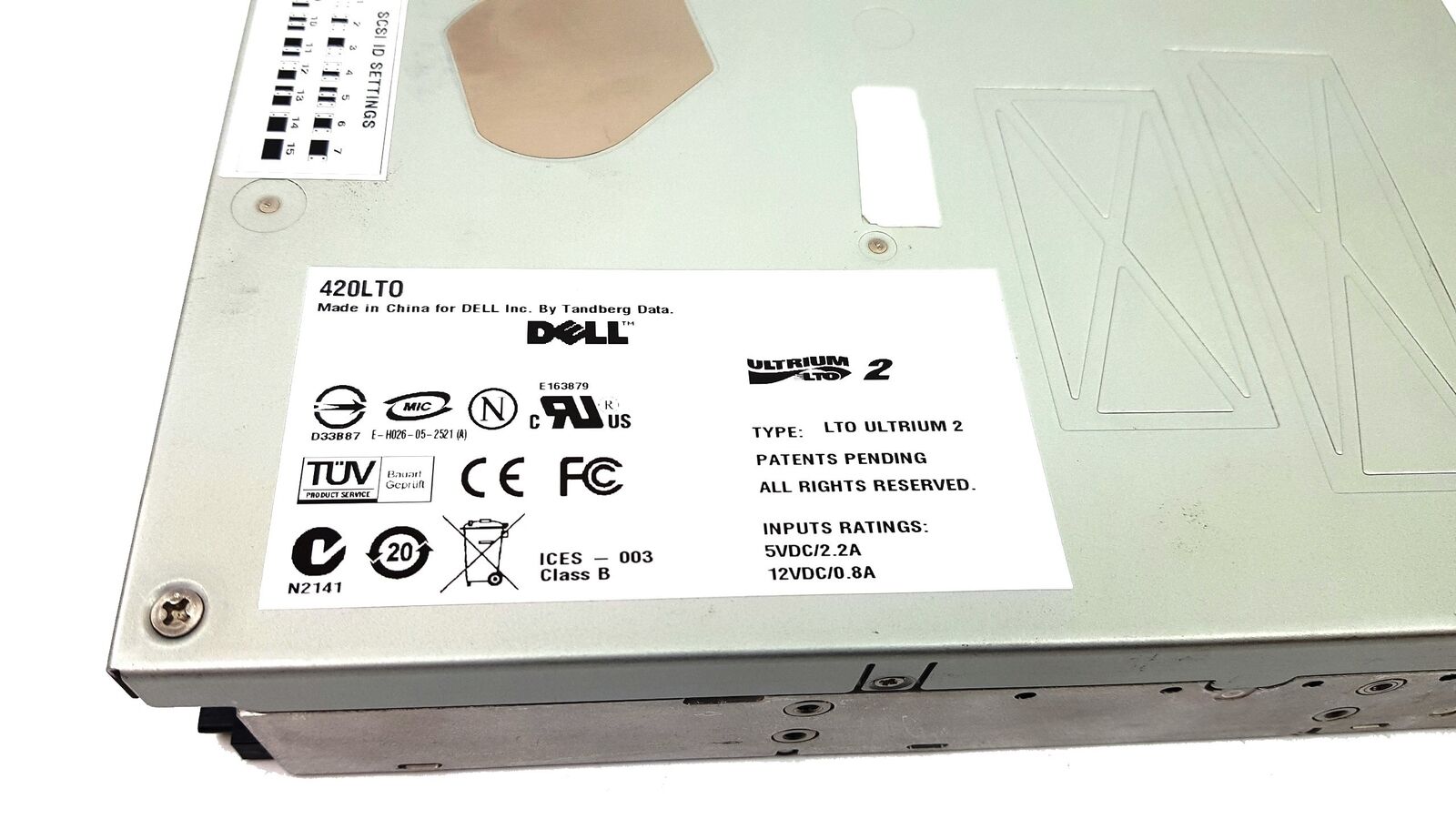 Dell LTO ULTRIUM 2 Internal 200/400GB Tape Drive // TT974 / 0TT974 (Used) // สินค้ารับประกัน โดย บริษัท อะไหล่เซิร์ฟเวอร์ จำกัด