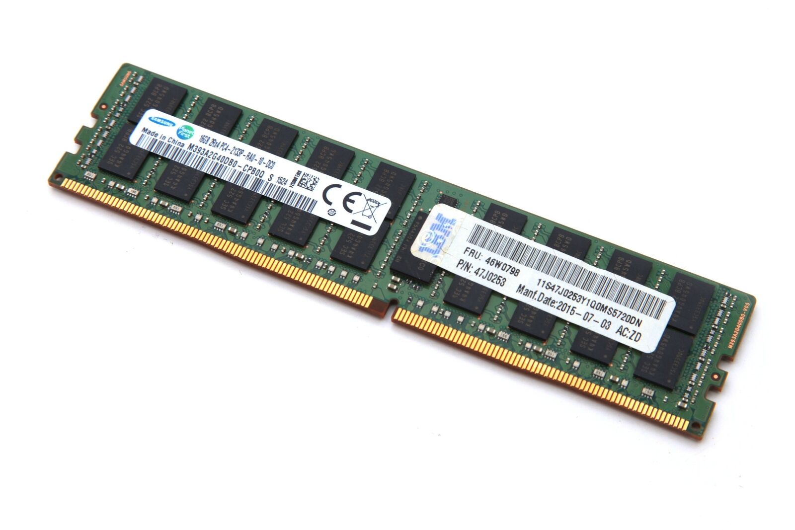 IBM 16GB (2Rx4) PC4-2133P-R DDR4 Registered Server Memory // 46W0798, 47J0253, MTA36ASF2G72PZ-2G1B1IK (Used) // สินค้ารับประกัน โดย บริษัท อะไหล่เซิร์ฟเวอร์ จำกัด
