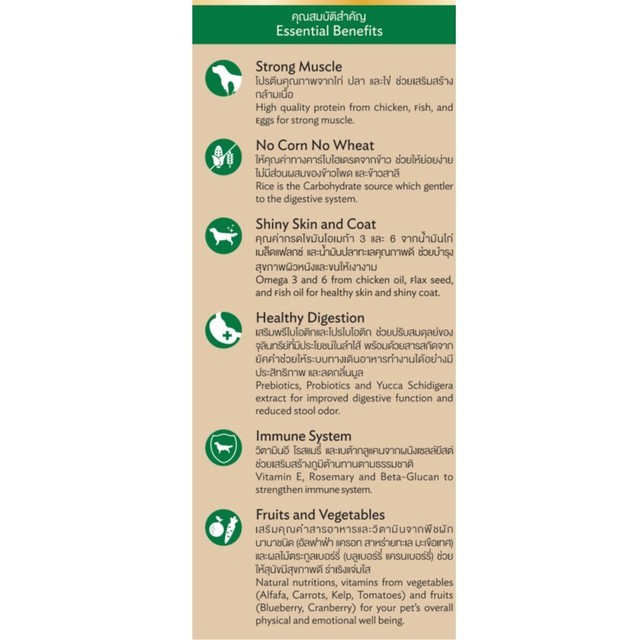 Smartheart Gold Holistic Adult 3kg อาหารสุนัขโต สมาร์ทฮาร์ท โกลด์ โฮลิสติก ขนาด 3 กิโลกรัม