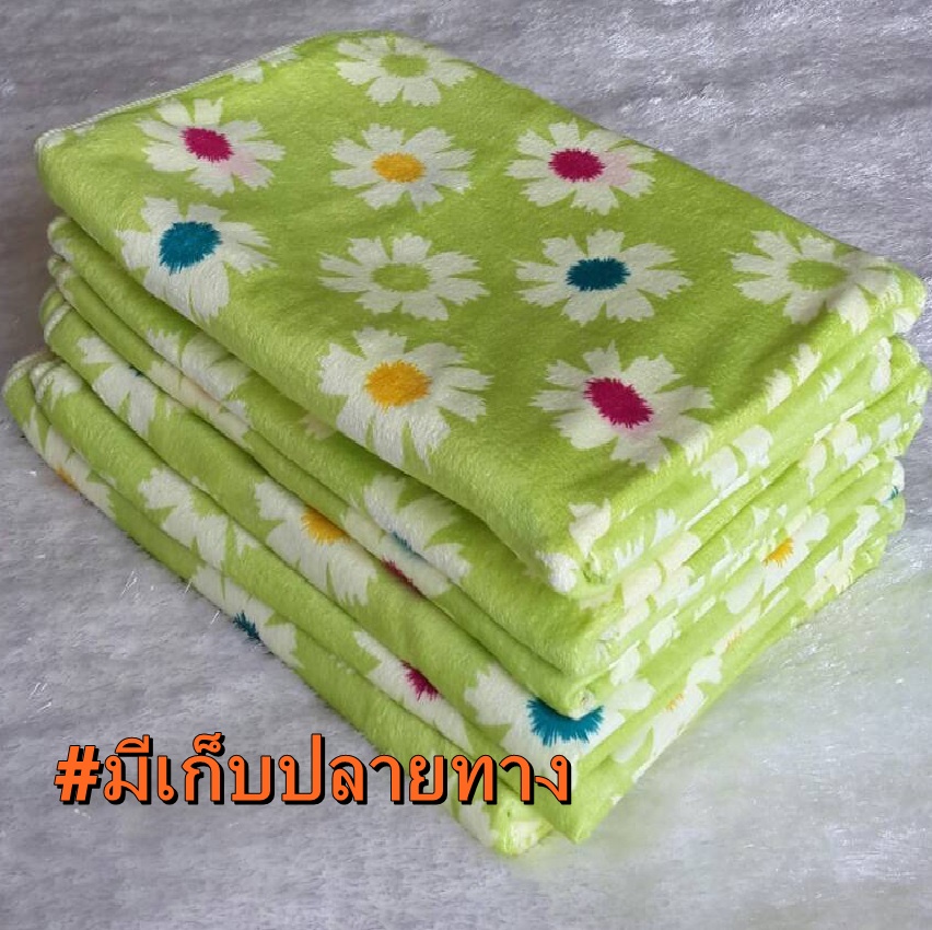 ผ้าขนหนูนาโน พิมพ์ลาย 28x56นิ้ว เส้นใยละเอียด ซึมซับน้ำได้ดีมาก สีสันสดใส สวยงาม