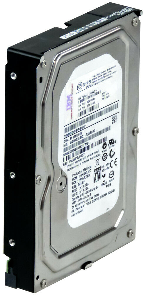 IBM 500GB 7.2K Sata 3G 3.5" Hard Disk // 00W1141 / 00W1454 / 39M4514 / WD5003ABYX (Used) // สินค้ารับประกัน โดย บริษัท อะไหล่เซิร์ฟเวอร์ จำกัด