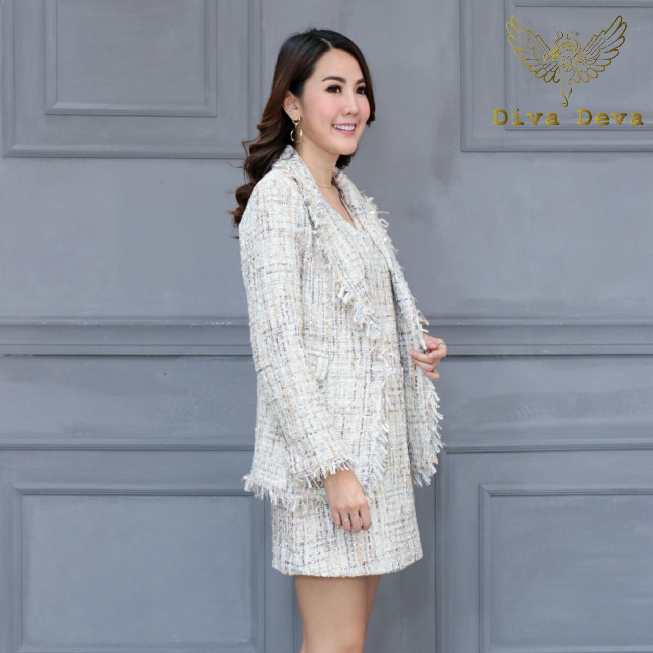 เสื้อสูทผู้หญิงทวิต #1810