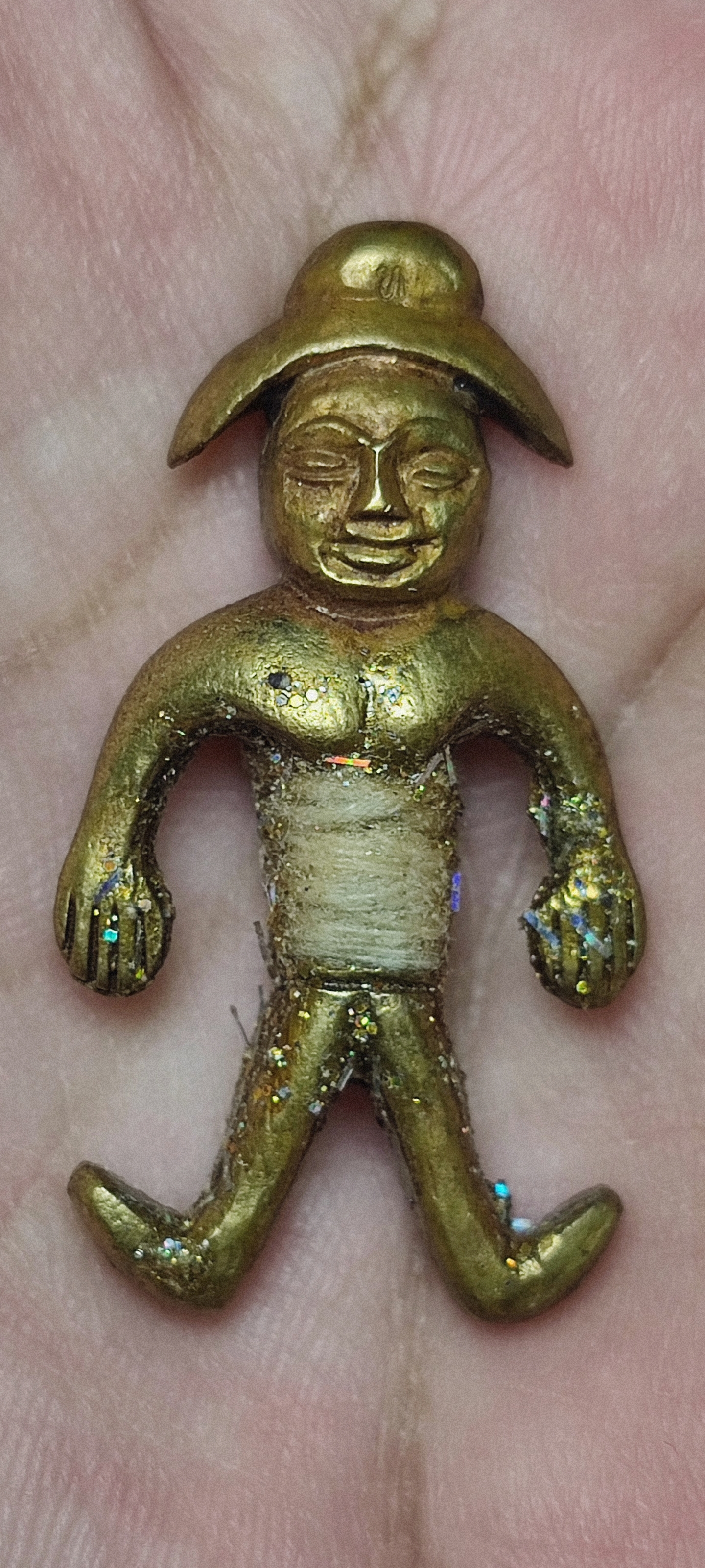 หุ่นพยนต์โลหะอาถรรพ์ ขนาดพกพา หลวงปู่แวนกาย