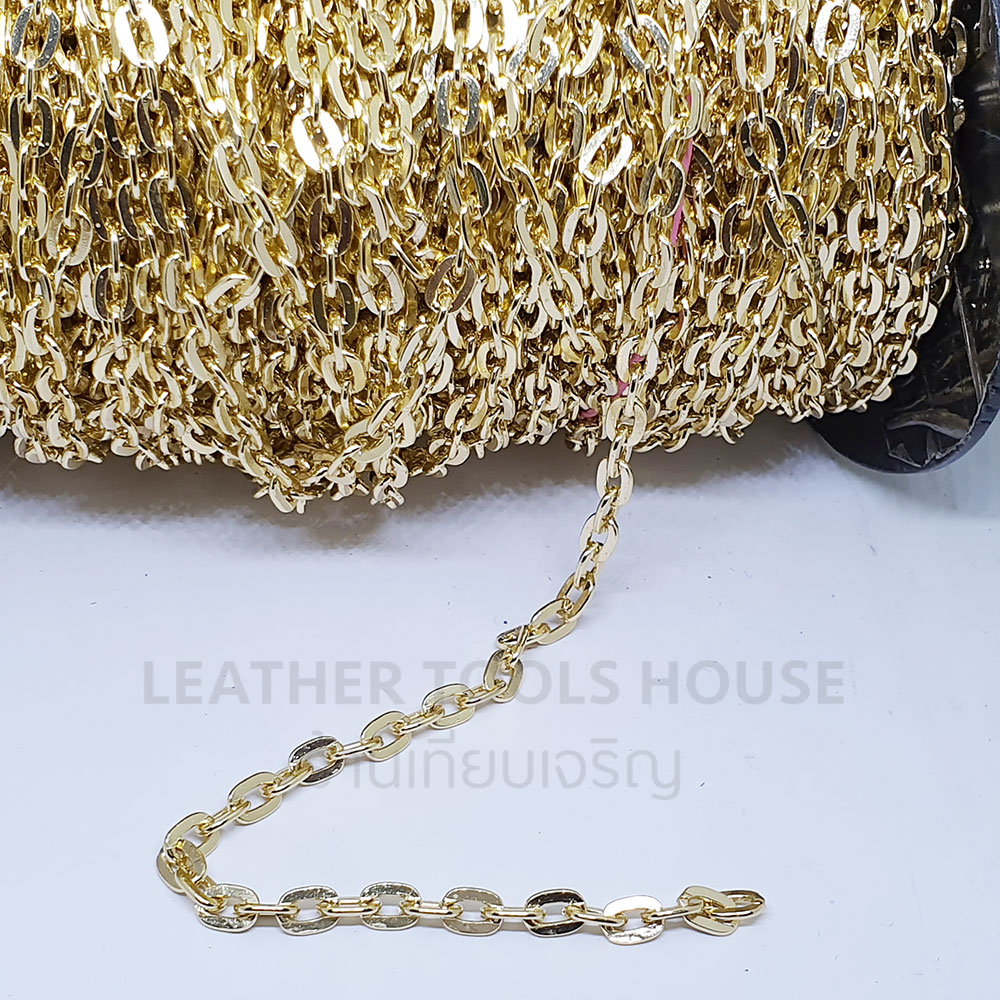 โซ่มีเนียม#317D สีทอง 1เมตร