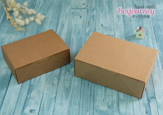 กล่อง POP UP ขนาด 13.7 x 19.7 x 6.7 ซม. กระดาษคราฟ ไซส์ L