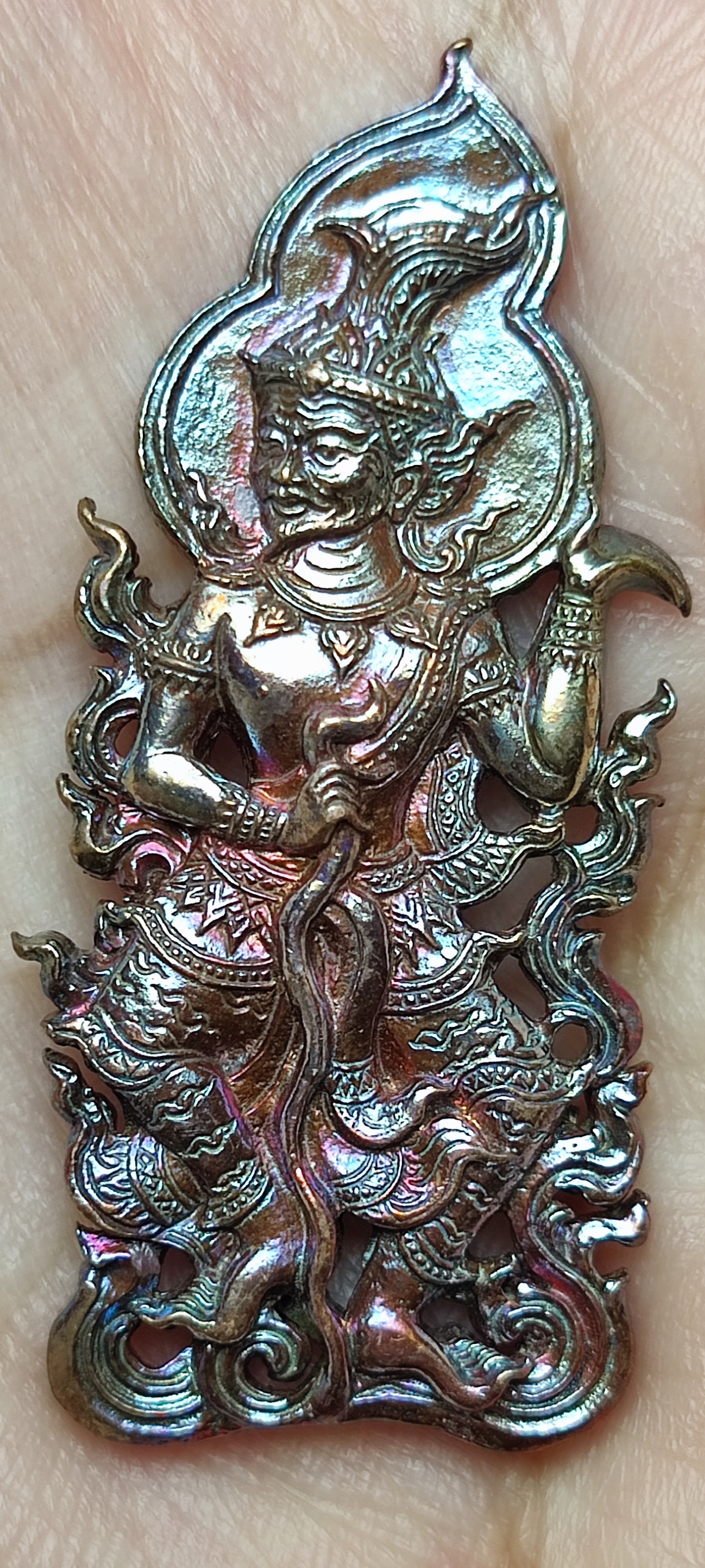 เหรียญหล่อบรมครูฤาษีปางเสมอเถร รุ่น อานุภาพพ่อครู ที่ระลึกพิธีไหว้ครู ปี 2560 หลวงพ่อรักษ์ อนาลโย วัดสุทธาวาส จ.อยุธยา