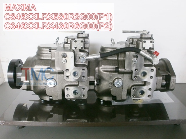 ปั้มนิ้วไฮโดรลิค(2ตอน)สำหรับรถคีบอ้อยแบบBELL(3ล้อ)MAXMA-C346XXLRX530R2G00(P1),C346XXLRX430R6G00(P2)