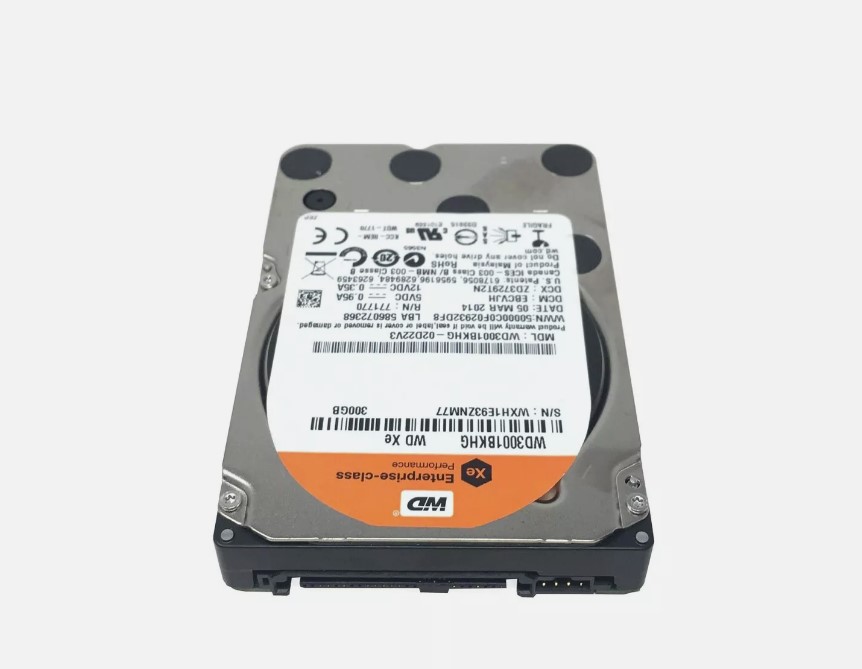 Western Digital 300GB 10K 6G SAS 2.5" Hard Drive // WD3001BKHG -02D22V3 (Used) // สินค้ารับประกัน โดย บริษัท อะไหล่เซิร์ฟเวอร์ จำกัด