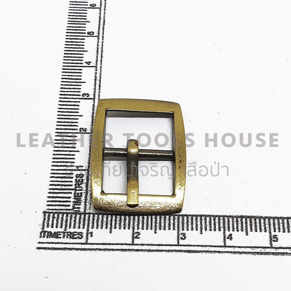 หัวเข็มขัด81167 เนื้อซิงค์ สีเหลืองดำ ขนาด 1.5 ซม. 10ตัว