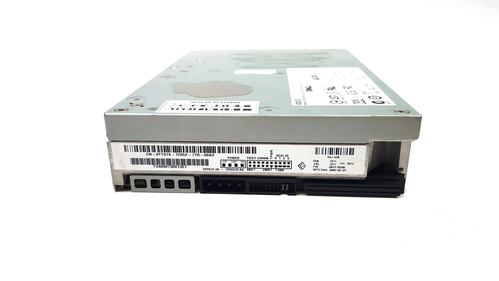 Dell LTO ULTRIUM 2 Internal 200/400GB Tape Drive // TT974 / 0TT974 (Used) // สินค้ารับประกัน โดย บริษัท อะไหล่เซิร์ฟเวอร์ จำกัด