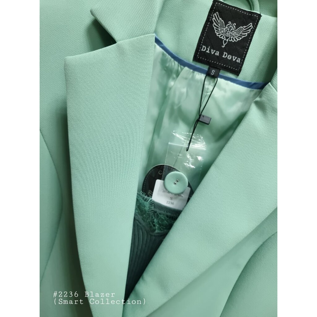 เสื้อสูทผู้หญิงสีชมพู/เหลือง/เขียว No.2236