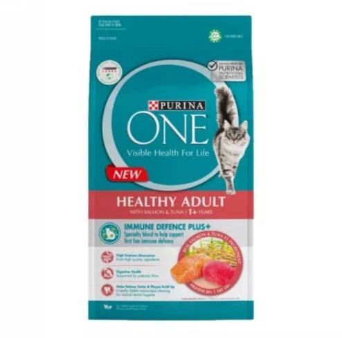 Purina One Salmon and Tuna formula 1.2 kg เพียวริน่า วัน อาหารเม็ดสำหรับแมวโต สูตรปลาแซลมอนและปลาทูน่า ขนาด 1.2 กก.