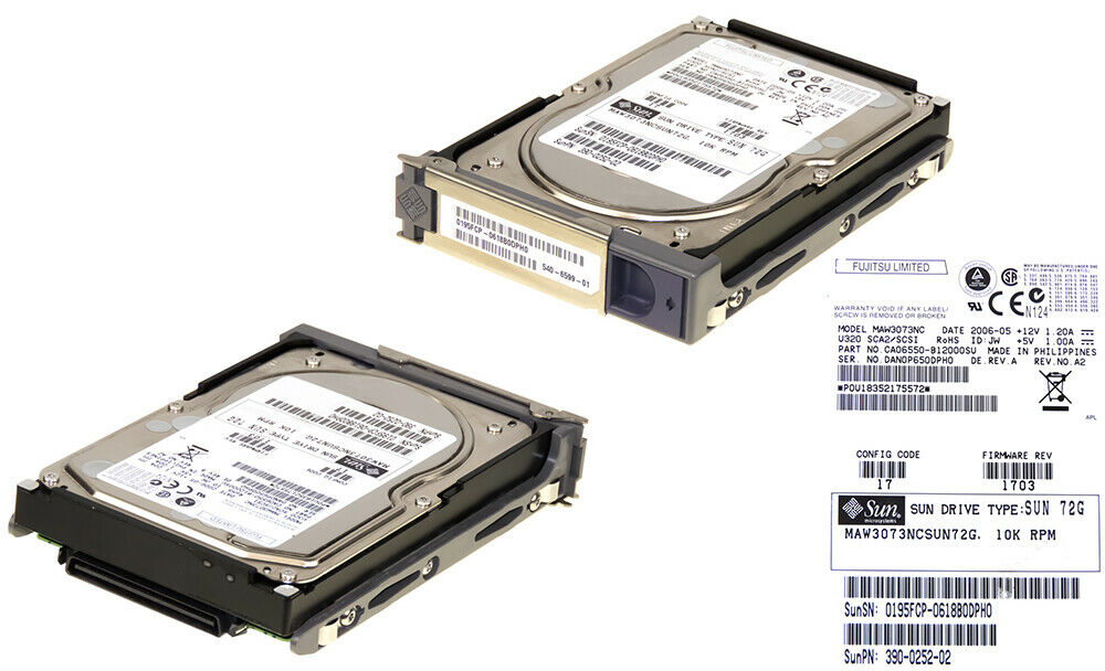 FUJITSU / SUN HDD 73GB SCSI 10K 3.5" Hard Disk // SUN 390-0252-02 / MAW3073NC (Used) // สินค้ารับประกัน โดย บริษัท อะไหล่เซิร์ฟเวอร์ จำกัด