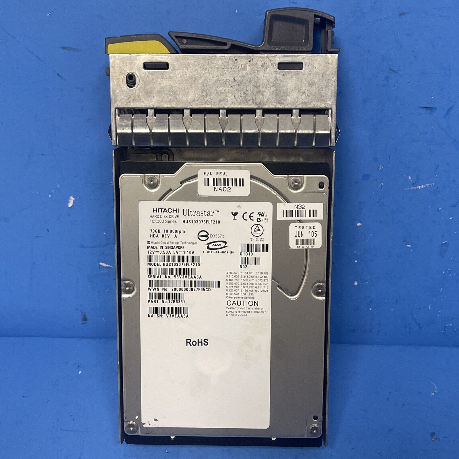 Hitachi Hard Drive 10K300 73GB DS14MK2 DS14 MK2 Fibre Fc-Al HDD // HUS103073FLF210 (Used) // สินค้ารับประกัน โดย บริษัท อะไหล่เซิร์ฟเวอร์ จำกัด