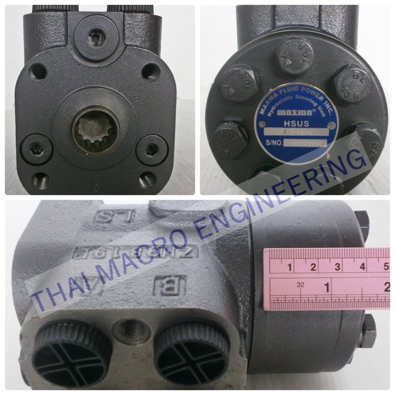 กระปุกพวงมาลัยไฮโดรลิคHSUS250/1-160-E(32mm.)