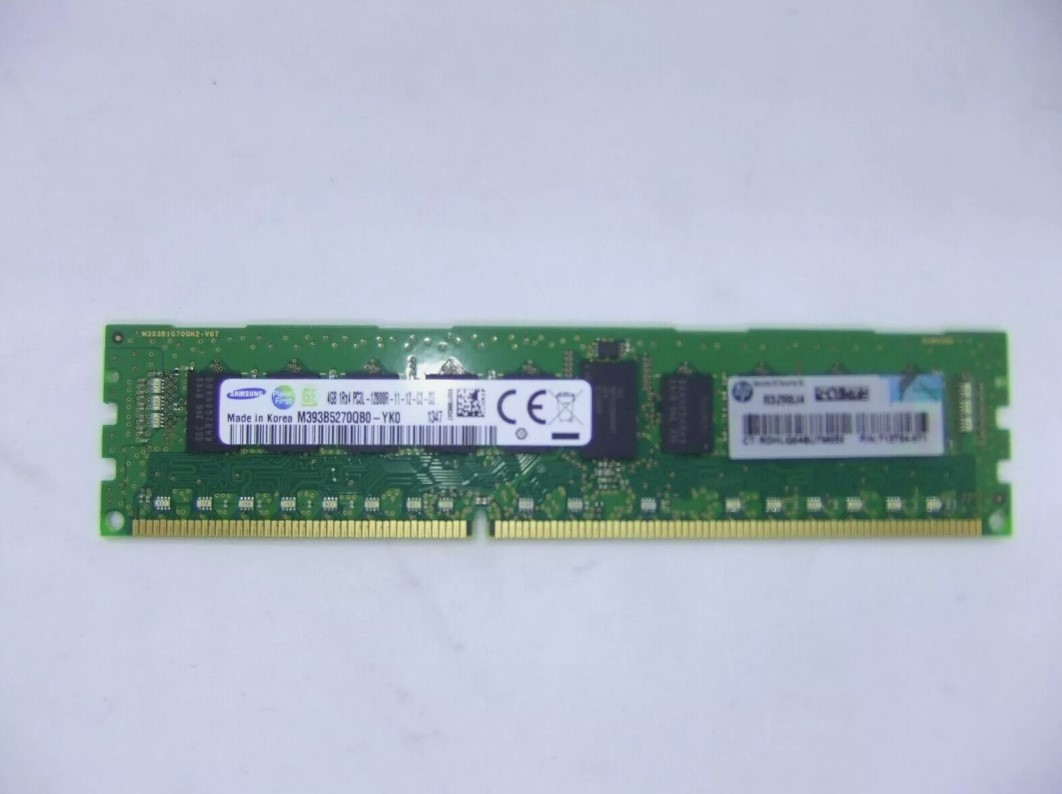 HP 4GB 1Rx4 PC3L-1280R ECC DDR3 Server Memory RAM // 713754-071 / M393B5270QB0-YK0Q8 (Used) // สินค้ารับประกัน โดย บริษัท อะไหล่เซิร์ฟเวอร์ จำกัด