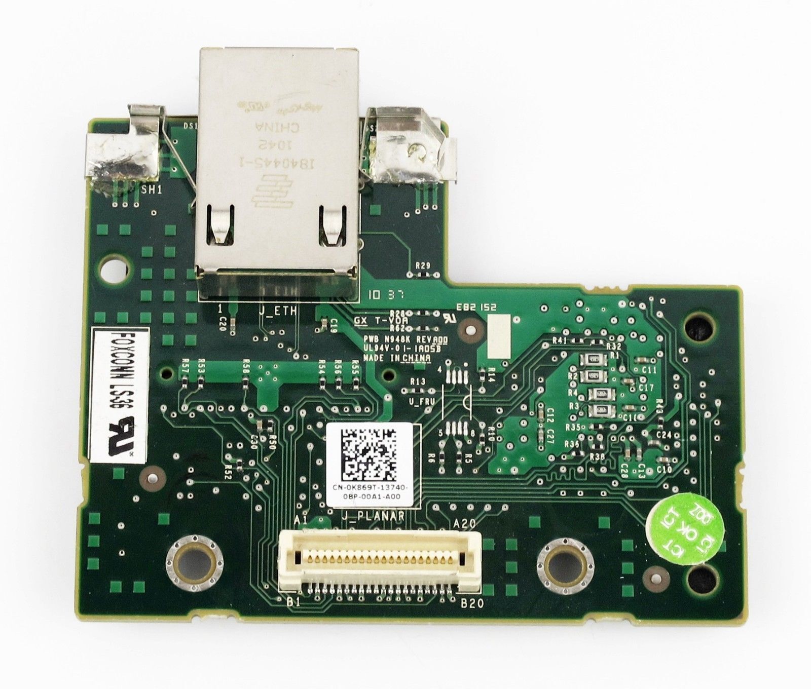 Dell Remote Access Card iDRAC6 Enterprise R410 R510 R610 R710 / J675T / 0J675T / K869T / 0K869 (Used) // สินค้ารับประกัน โดย บริษัท อะไหล่เซิร์ฟเวอร์ จำกัด