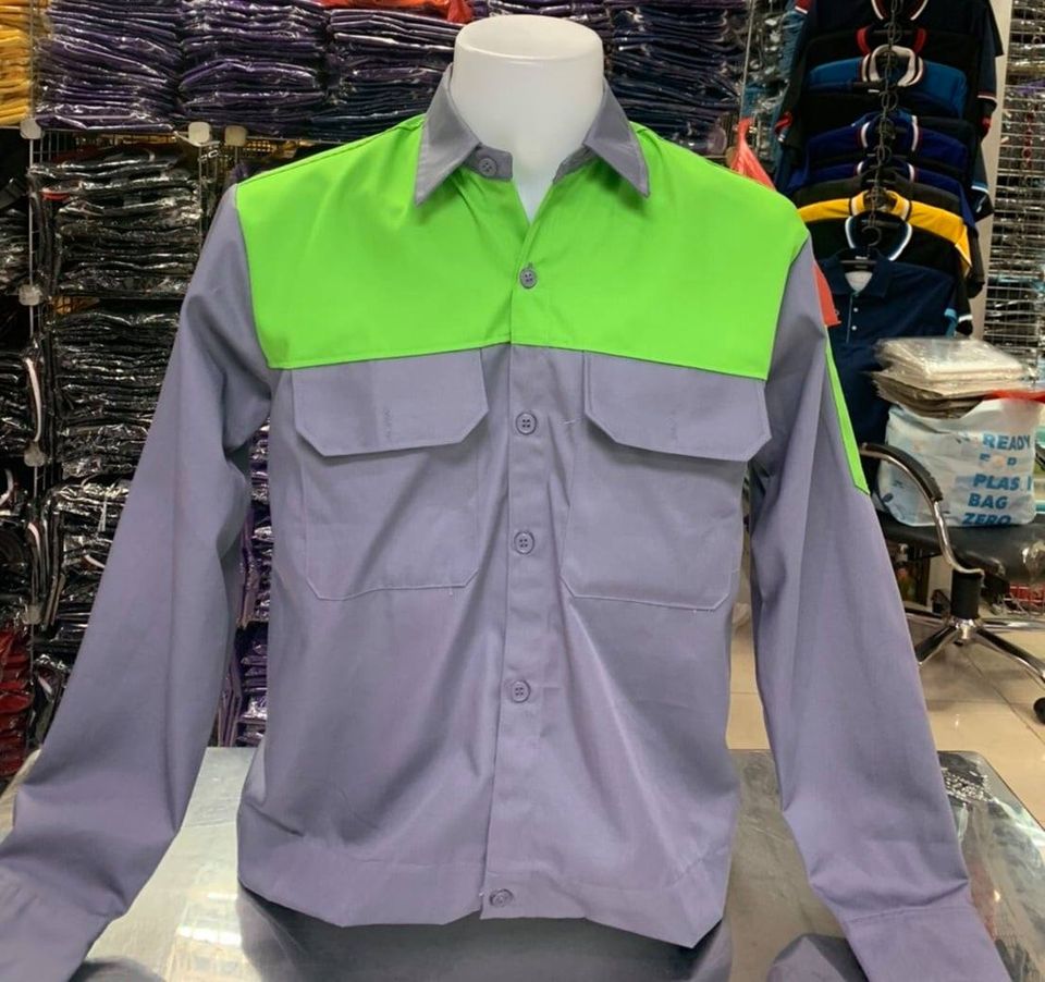 เสื้อแขนยาว สีพื้น เสื้อทำงาน ผ้าคอมทวิว ราคาถูกจากโรงงาน พร้อมส่ง