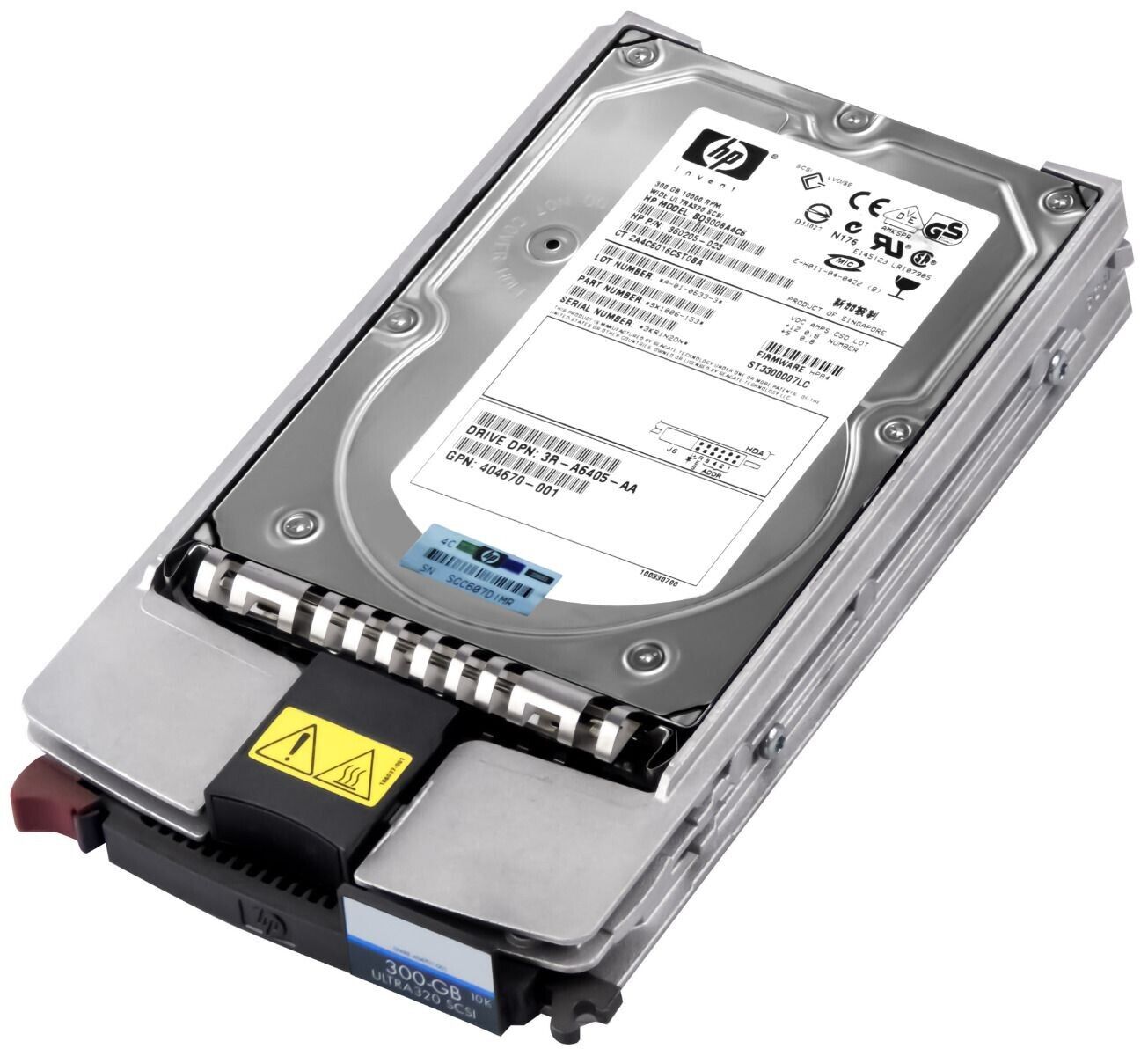 HP 300GB Internal 10Krpm 3.5" Ultra 320 SCSI HDD // TRAY 351126-001 / HDD 360205-023 / GPN 404670-001 / 3R-A6405-AA / BD3008A4C6 ( ST3300007LC ) (Used) // สินค้ารับประกัน โดย บริษัท อะไหล่เซิร์ฟเวอร์ จำกัด