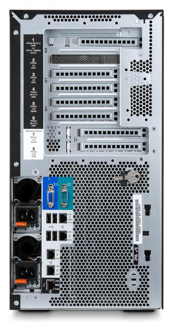 IBM System x3500 M4 Tower Server // CPU E5-2640 2.50GHz / Ram 16GB PC3L-10600R / HDD 1TB 7.2K Sata 6G 2.5" / Power Supply 750W / Card M5110 (Used) // สินค้ารับประกัน โดย บริษัท อะไหล่เซิร์ฟเวอร์ จำกัด