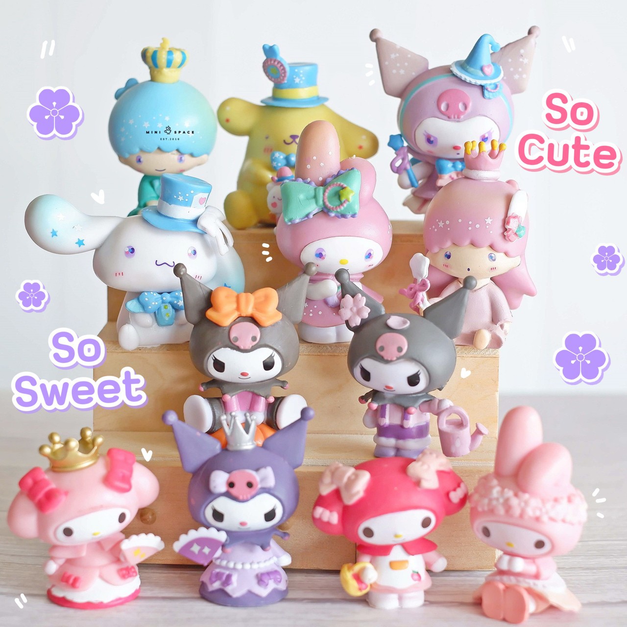 โมเดลคุโรมิ ซาริโอ้ มายเม Sario Mymelody MS5669 ชุดสีม่วงฮาโลวีน ตุ๊กตาจิ๋ว โมเดลจิ๋ว แต่งสวน แต่งบ้าน