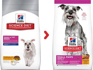 ็Hill's Science Diet adult7+ small and toy breed 1.5 kg อาหารเม็ดสำหรับสุนัขพันธุ์เล็กอายุ 7 ปีขึ้นไป ขนาด 1.5 กก.
