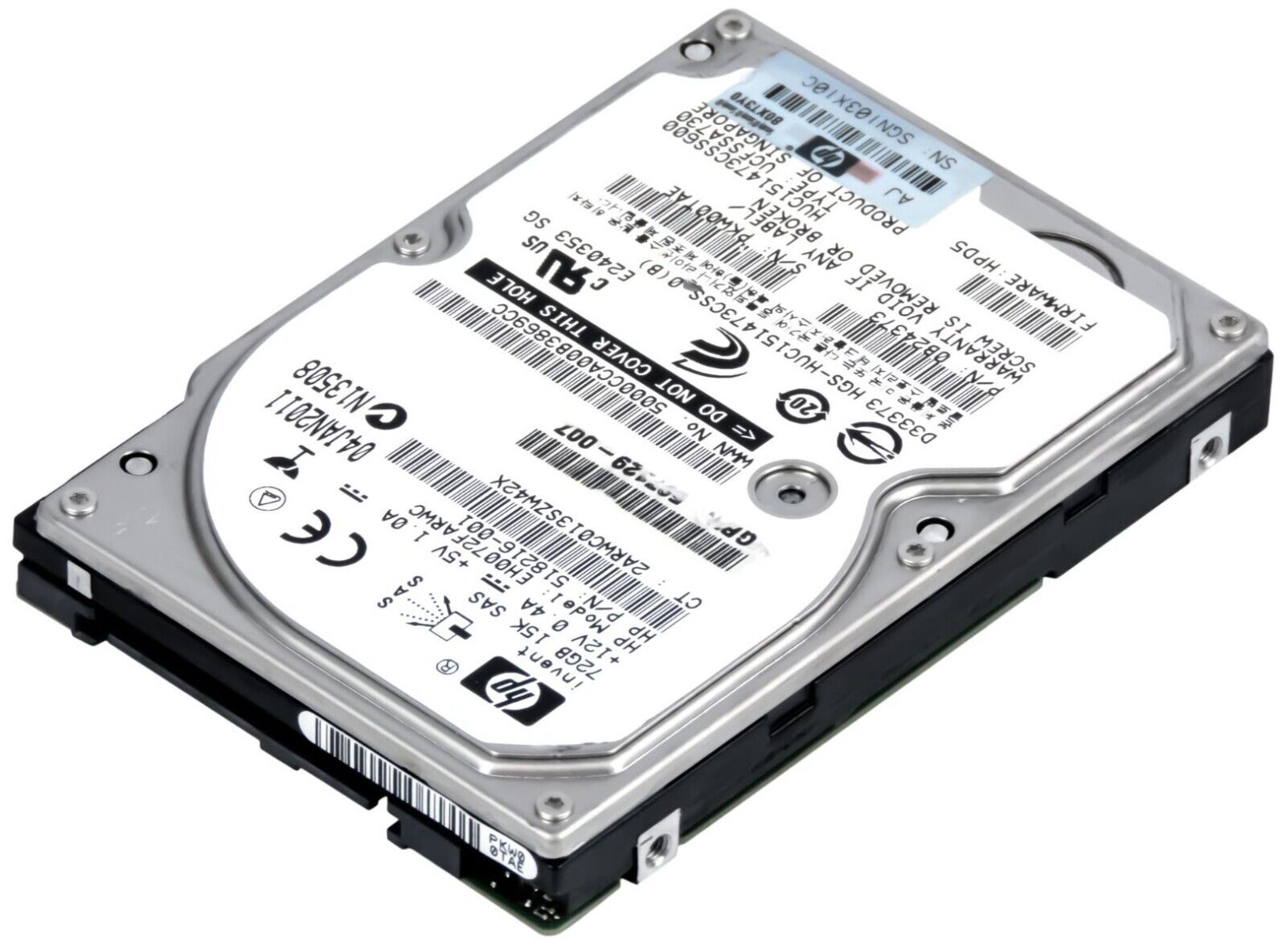 HP 72GB 15K 3G SAS 2.5" 16MB Cache Hard Drive // HDD 518216-001 / EH0072FARWC / 0B24373 / GPN 507129-007 / HUC151473CSS600 (Used) // สินค้ารับประกัน โดย บริษัท อะไหล่เซิร์ฟเวอร์ จำกัด