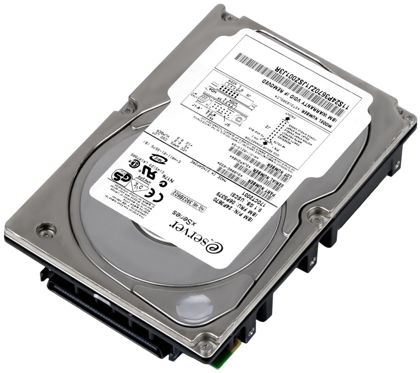 IBM / SERVER 9.1GB 10000U/min 4MB SCSI U160 3.5"" HARD DRIVE" // 06P5379 / 24P3670 / ST318305LC (Used) // สินค้ารับประกัน โดย บริษัท อะไหล่เซิร์ฟเวอร์ จำกัด