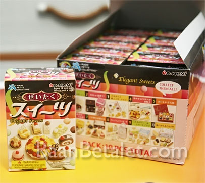 รีเม้น ของจิ๋ว ชุดขนมหวาน 10 แบบ Re-ment Elegant Sweet
