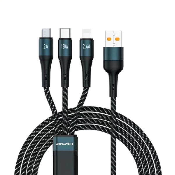 CL-972 3IN1 FAST CHARGING DATA CABLE