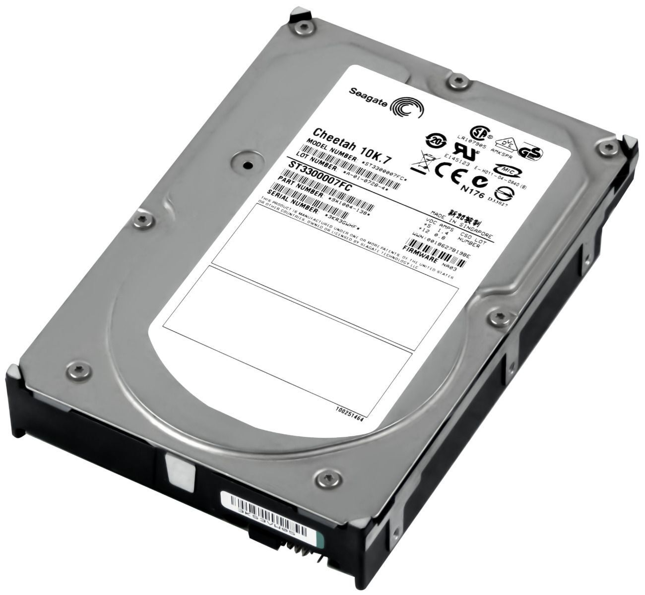 Seagate Cheetah 300GB 10K 8MB Canale Fibra 3.5'' FC Zoll ST3300007FC (Used) // สินค้ารับประกัน โดย บริษัท อะไหล่เซิร์ฟเวอร์ จำกัด