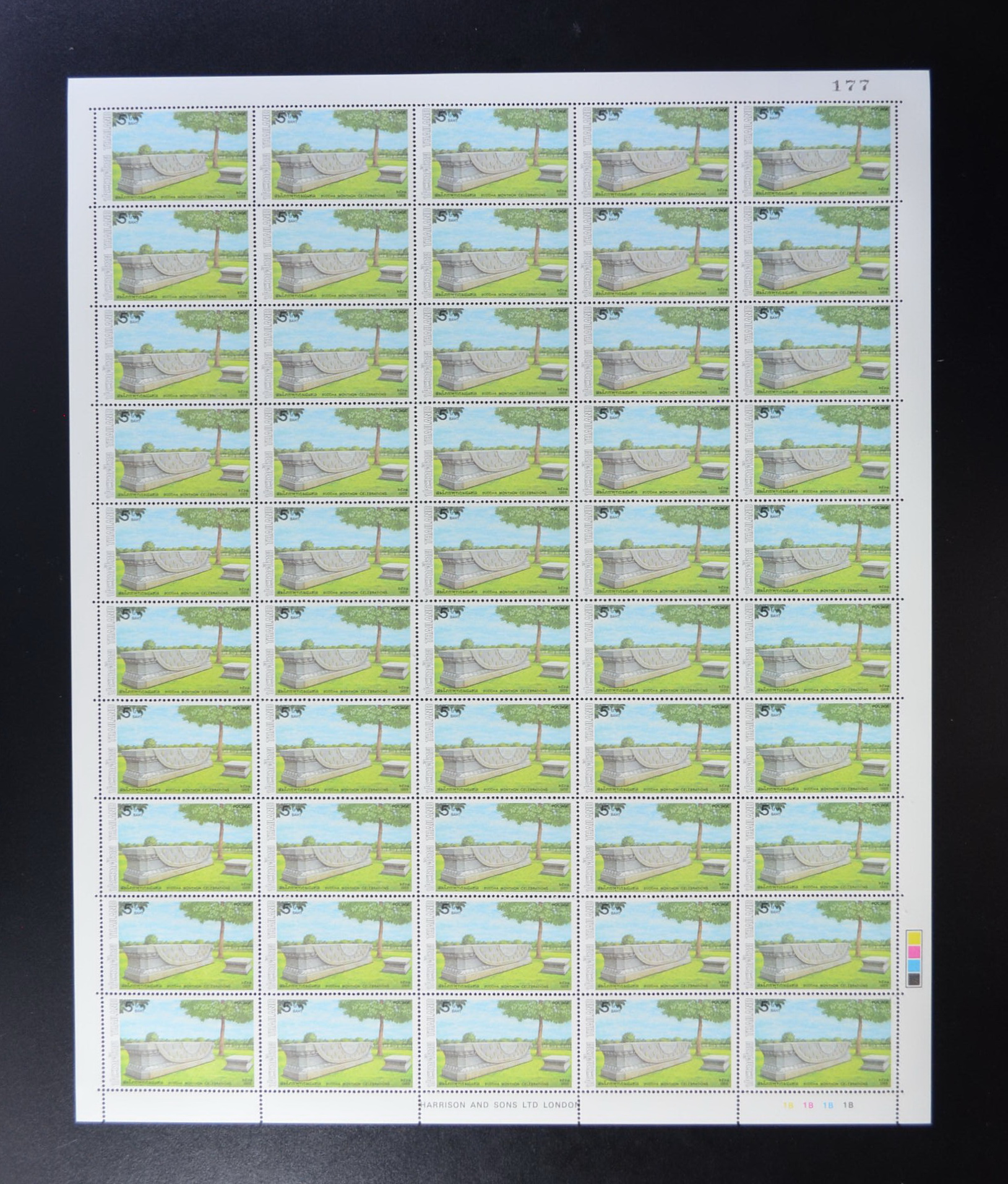 แสตมป์งานสมโภชพุทธมณฑล (เต็มแผ่น50ดวง)