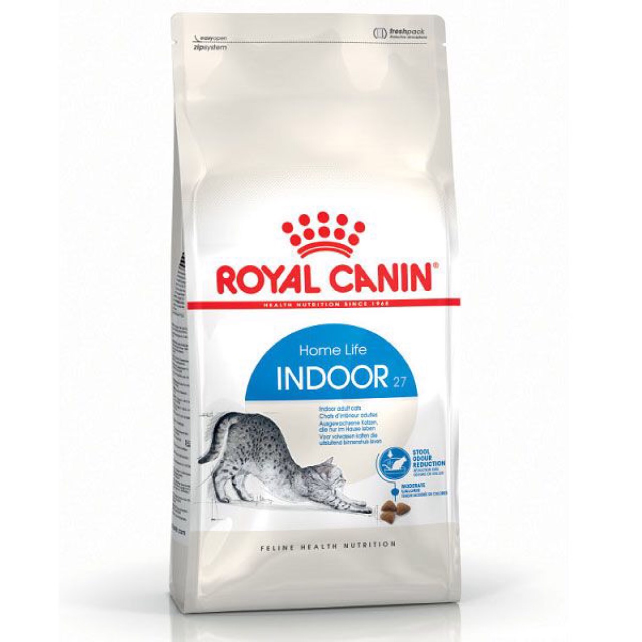 Royal canin indoor 2 kg โรยัล คานิน อาหารเม็ดสำหรับแมวโตอาศัยในบ้าน ขนาด 2 กก.